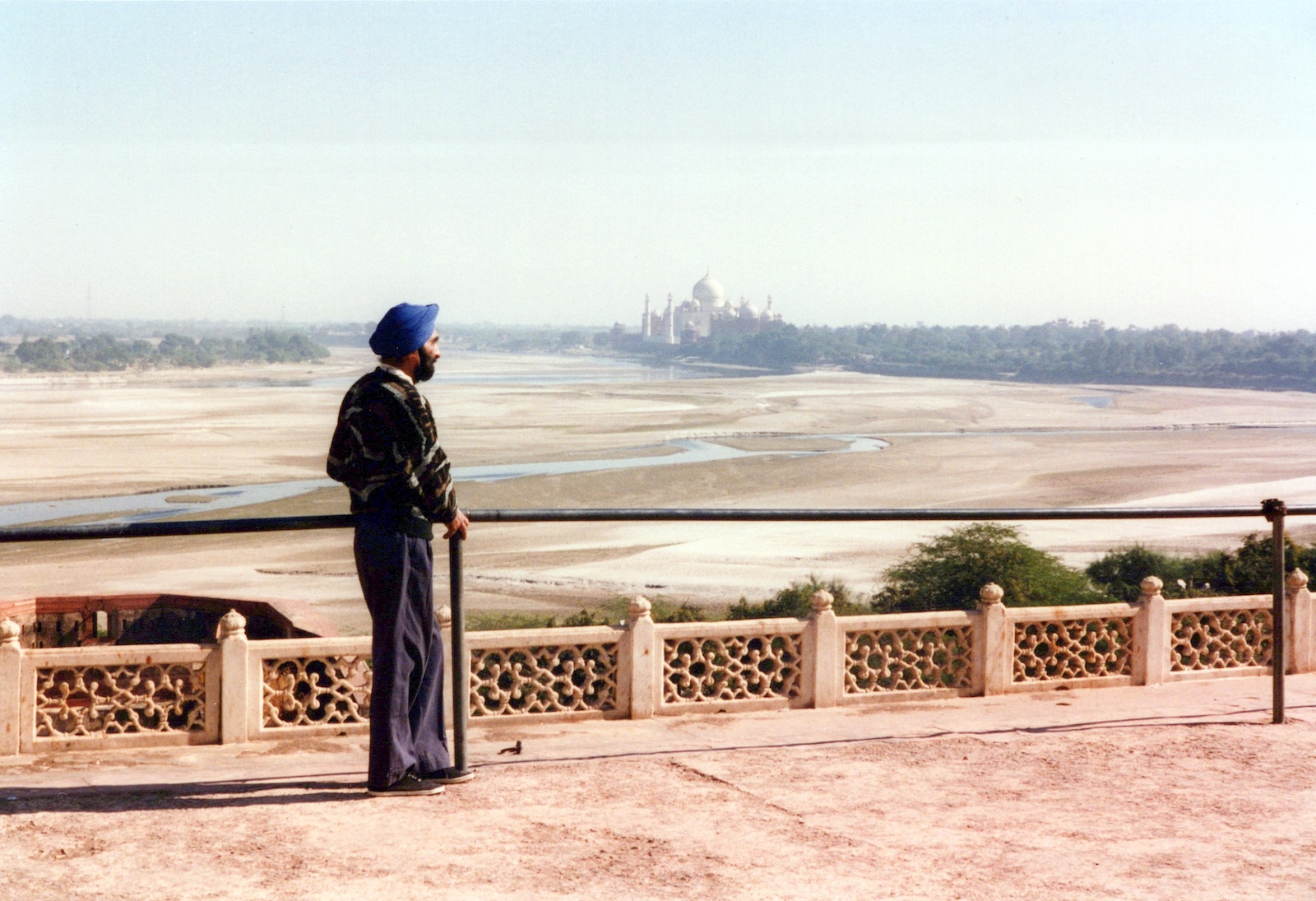 Title photograph from Panj — Himmat Singh Shinhat performing on stage with atmospheric stage lighting